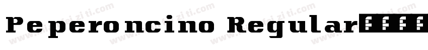 Peperoncino Regular字体转换